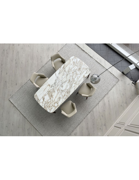 Tavolo Henry in marmo Calacatta (Offerta Expo) Poliform - 3