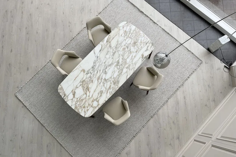 Tavolo Henry in marmo Calacatta (Offerta Expo) Poliform - 3