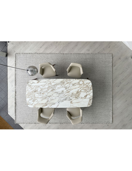Table Henry en marbre Calacatta (Offre Expo) Poliform - 4