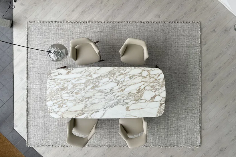 Tavolo Henry in marmo Calacatta (Offerta Expo) Poliform - 4
