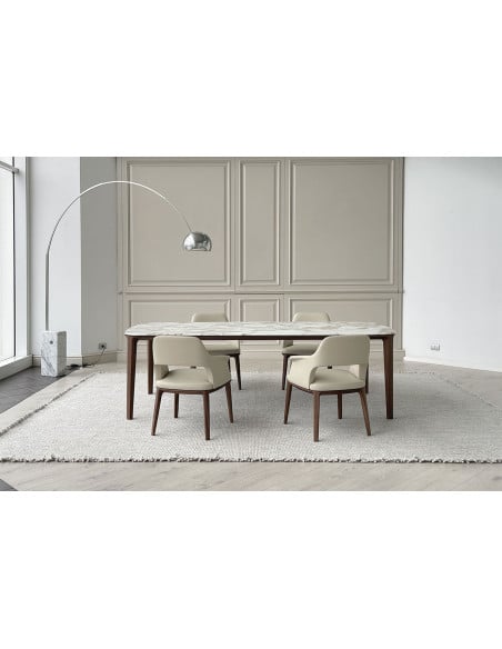 Tavolo Henry in marmo Calacatta (Offerta Expo) Poliform - 5