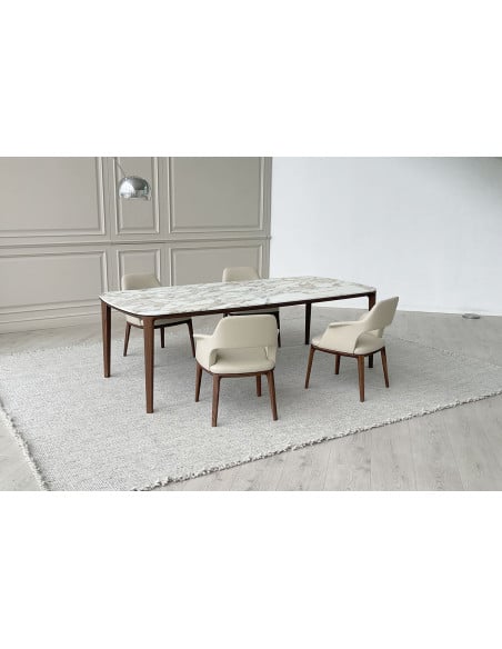 Henry Table in Calacatta marble (Expo Offer) Poliform - 6