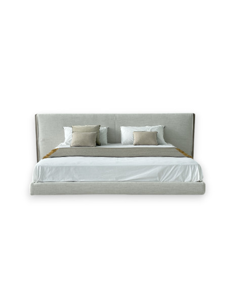 Yume Bed in Sand-Colored Fabric (Expo Offer) Poliform - 9