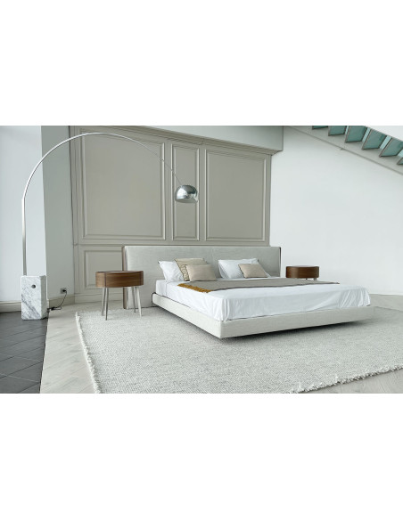 Yume Bed in Sand-Colored Fabric (Expo Offer) Poliform - 3