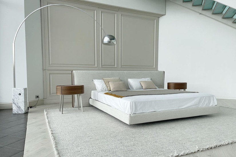 Letto Yume in Tessuto Color Sabbia (Offerta Expo) Poliform - 3
