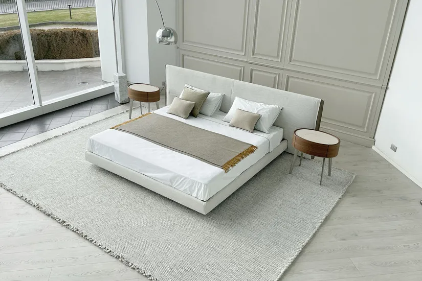 Letto Yume in Tessuto Color Sabbia (Offerta Expo) Poliform - 6