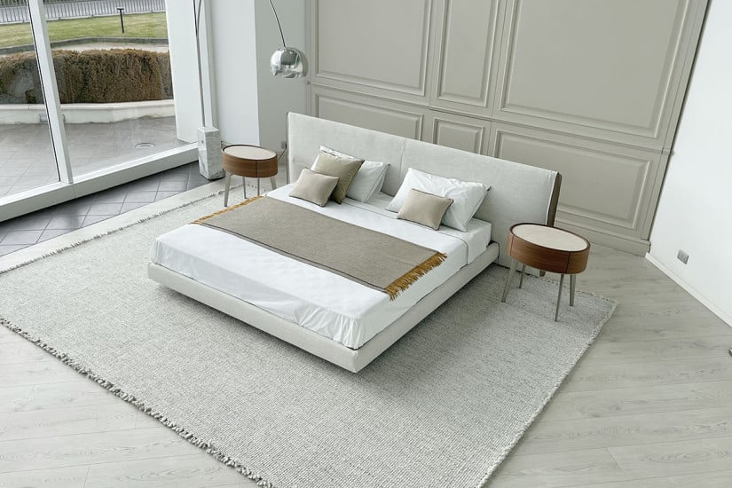 Lit Yume en Tissu Couleur Sable (Offre Expo) Poliform - 6