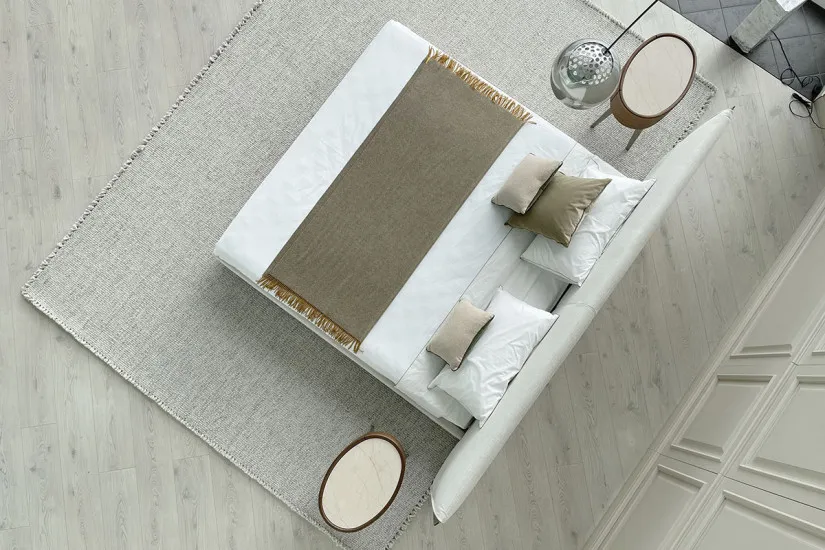 Letto Yume in Tessuto Color Sabbia (Offerta Expo) Poliform - 7