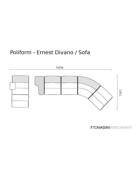 Divano Ernest bianco (Offerta Expo) Poliform - 8