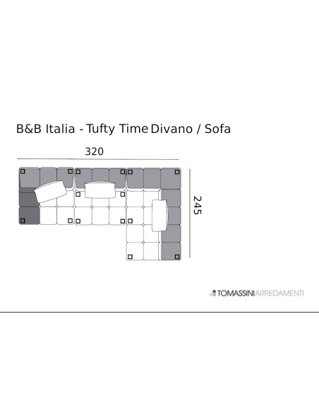 Divano Tufty-Time verde (Offerta Expo) B&B Italia - 7