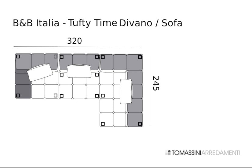 Tufty-Time Green Sofa (Expo Offer) B&B Italia - 7