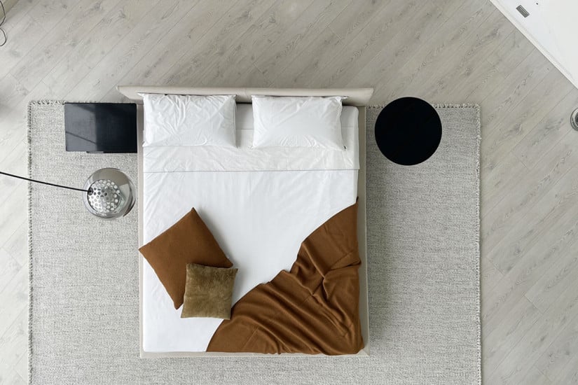 Chemise Bed in beige leather (Expo Offer) Living Divani - 3