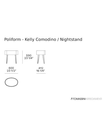 Table de nuit Kelly (Offre Expo) Poliform - 8
