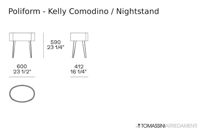 Table de nuit Kelly (Offre Expo) Poliform - 8