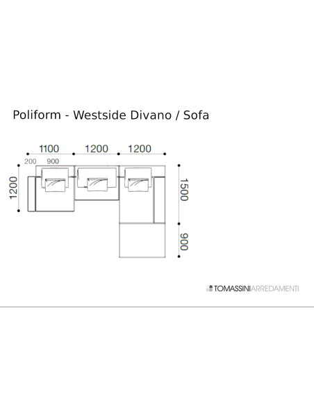 Westside Dove Sofa (Expo Offer) Poliform - 7