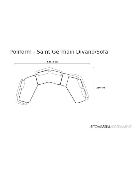 Canapé Saint Germain beige (Offre Expo) Poliform - 7