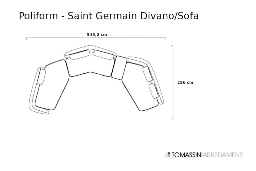 Canapé Saint Germain beige (Offre Expo) Poliform - 7