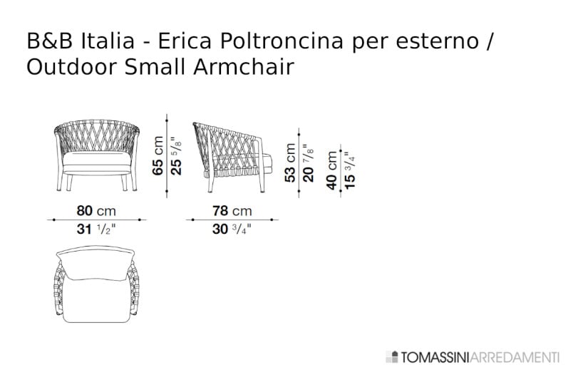 Poltroncina da esterno Erica (Offerta Expo) B&B Italia Outdoor - 7
