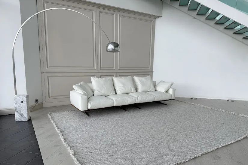 Soft Dream White Leather Sofa (Expo Offer) Flexform - 2