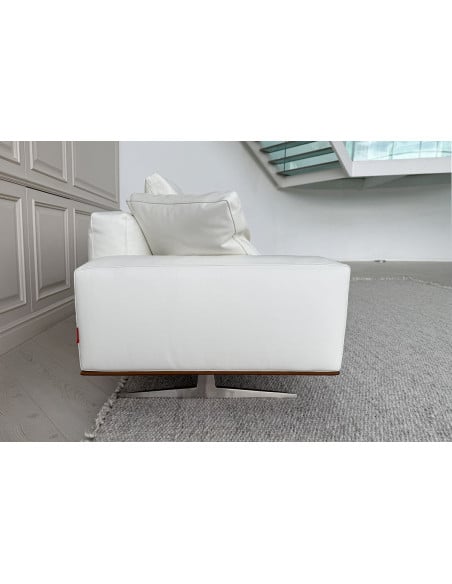 Divano Soft Dream in pelle bianca (Offerta Expo) Flexform - 5