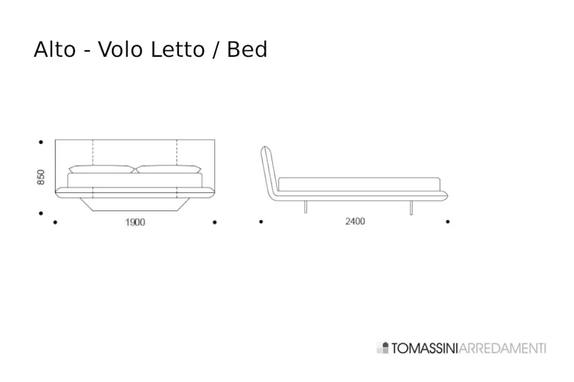 Volo Grey Bed (Expo Offer) Alto - 7