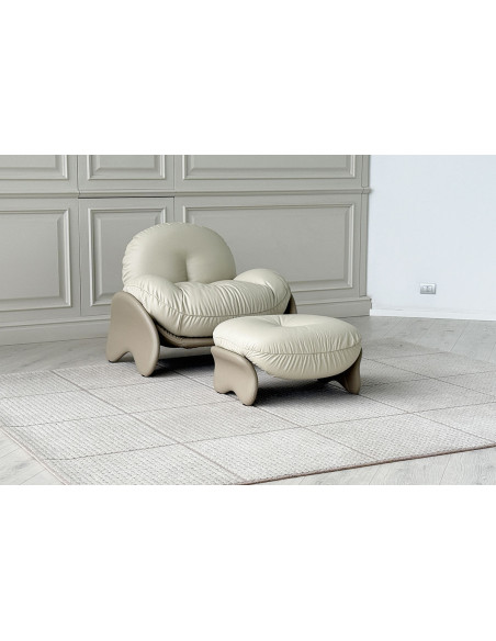 Squash Beige Armchair (Expo Offer) Poltrona Frau - 3