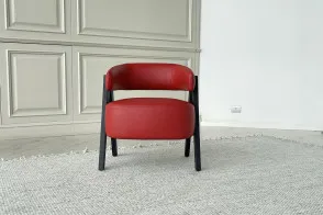 Petit Fauteuil Loai Rouge (Offre Expo) Poliform - 5 2