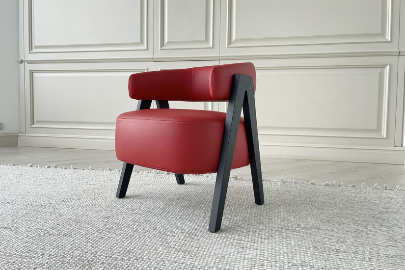 Petit Fauteuil Loai Rouge (Offre Expo) Poliform - 2