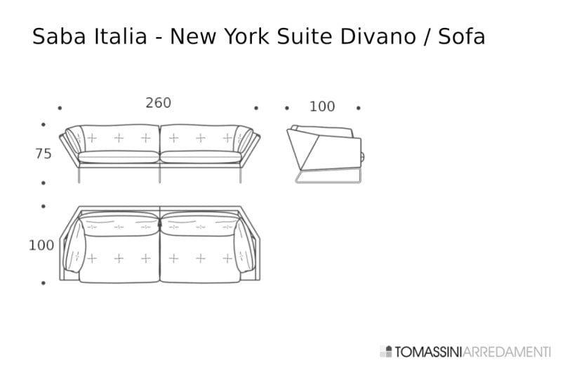New York Suite Blue Sofa (Expo Offer) Saba - 9