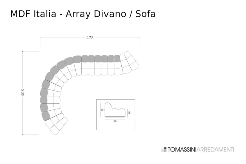 Array White Sofa (Expo Offer) MDF Italia - 10