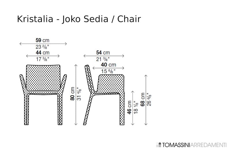 Chaise Joko grise (Offre Expo) Kristalia - 7