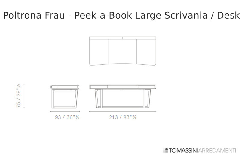 Scrivania Peek-a-Book nera (Offerta Expo) Poltrona Frau - 9