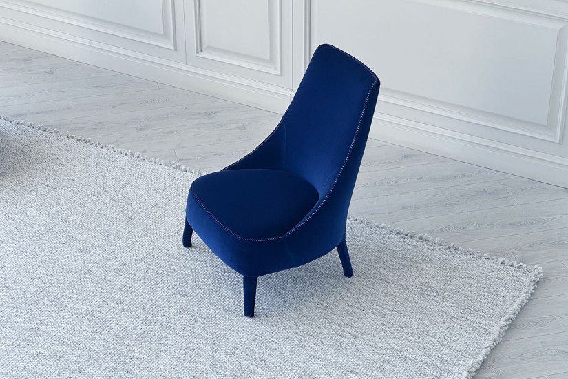 Poltrona Bergère Febo blu (Offerta Expo) Maxalto - 5