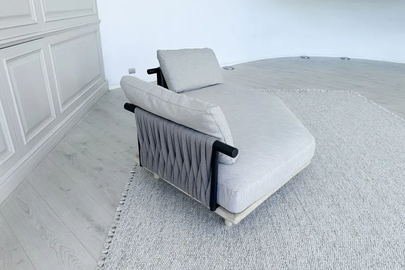 Eden Outdoor Hexagonal White Sofa Roda - 3