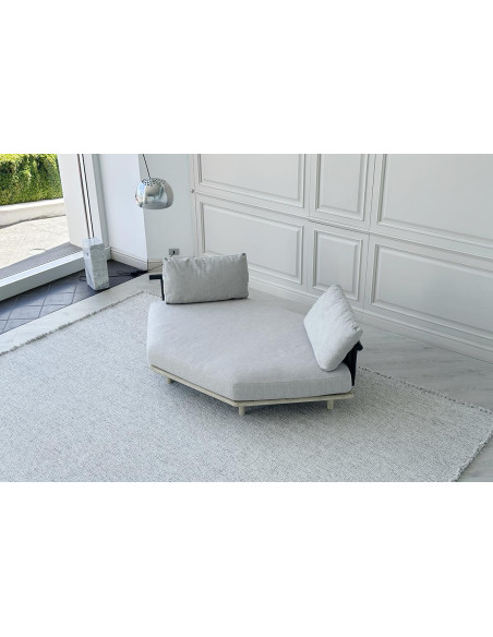 Canapé d'extérieur hexagonal Eden blanc Roda - 5