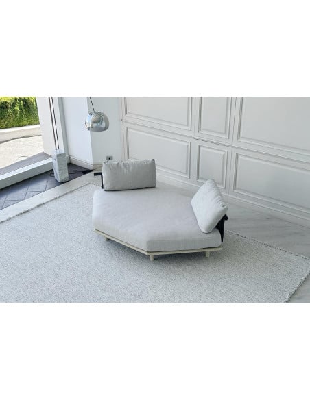 Eden Outdoor Hexagonal White Sofa Roda - 5