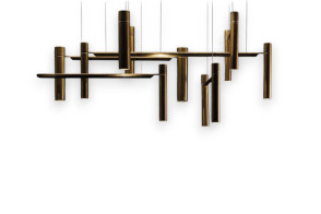 Lampada a sospensione Tubular Horizontal Henge - 1 2