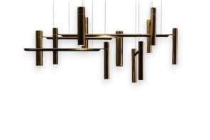 Lampe à Suspension Tubular Horizontal Henge - 1 2