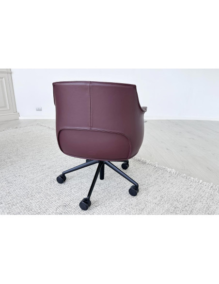 Archibald Task Managerial Bordeaux Armchair (Expo Offer) Poltrona Frau - 2