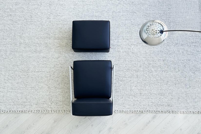 Fauteuil A.B.C. noir et pouf (Offre Expo) Flexform - 2