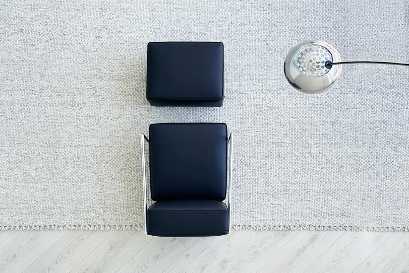 Poltrona A.B.C. nera e pouf (Offerta Expo) Flexform - 2