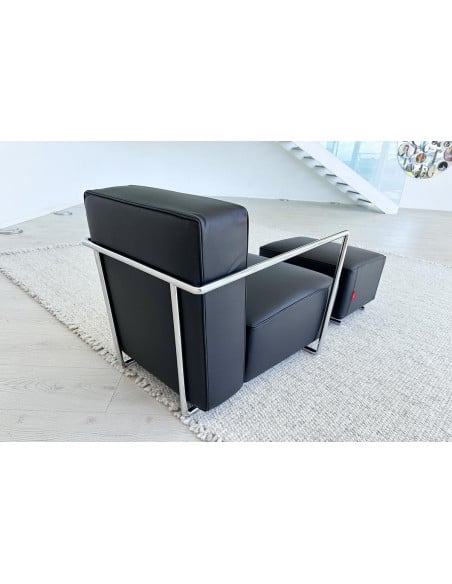 A.B.C. Black Armchair with Pouf (Expo Offer) Flexform - 6