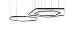 Lampada a sospensione Light Ring Horizontal Polygonal Henge - 1 2