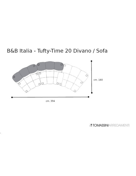Divano Tufty-Time 20 bianco (Offerta Expo) B&B Italia - 9
