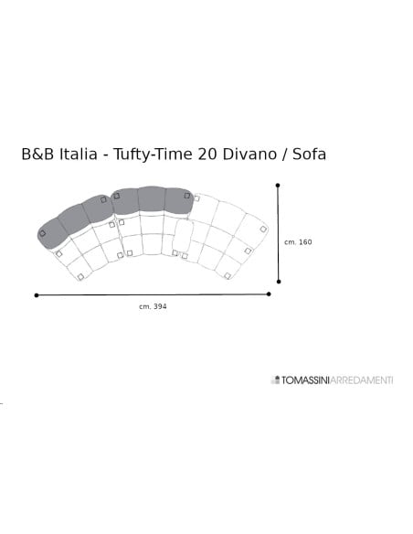 Tufty-Time 20 White Sofa (Expo Offer) B&B Italia - 9