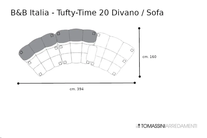 Tufty-Time 20 White Sofa (Expo Offer) B&B Italia - 9