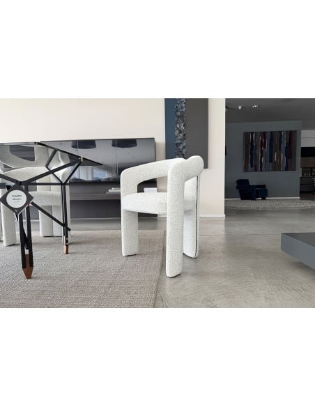 Chaise Dudet en tissu blanc (Offre Expo) Cassina - 1