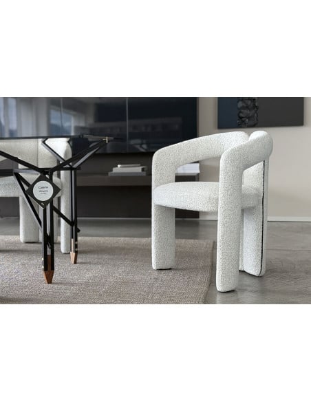 Sedia Dudet in tessuto bianco (Offerta Expo) Cassina - 7