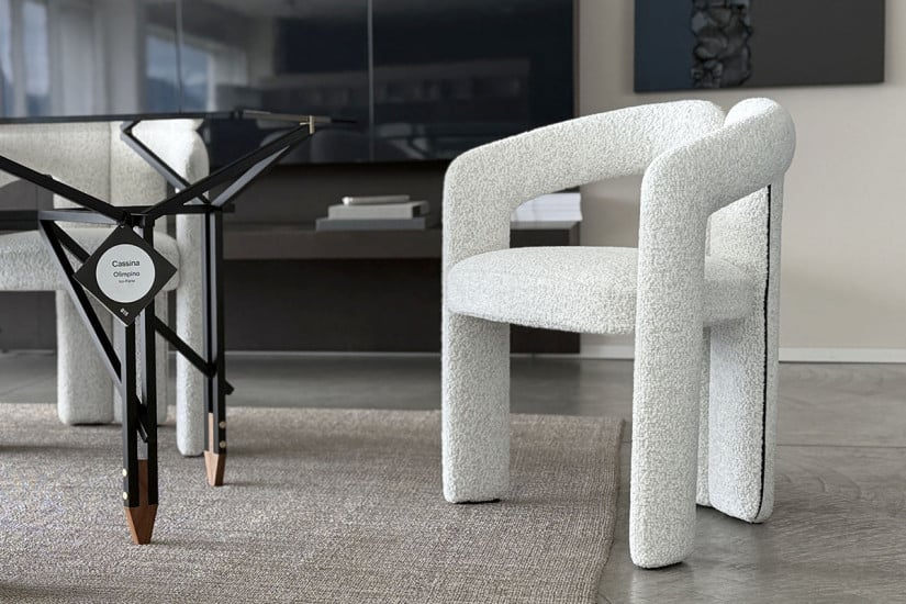 Sedia Dudet in tessuto bianco (Offerta Expo) Cassina - 7