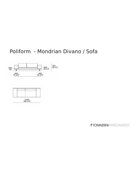 Mondrian 3-Seater Sofa (Expo Offer) Poliform - 8